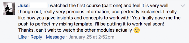 Course Testimonial