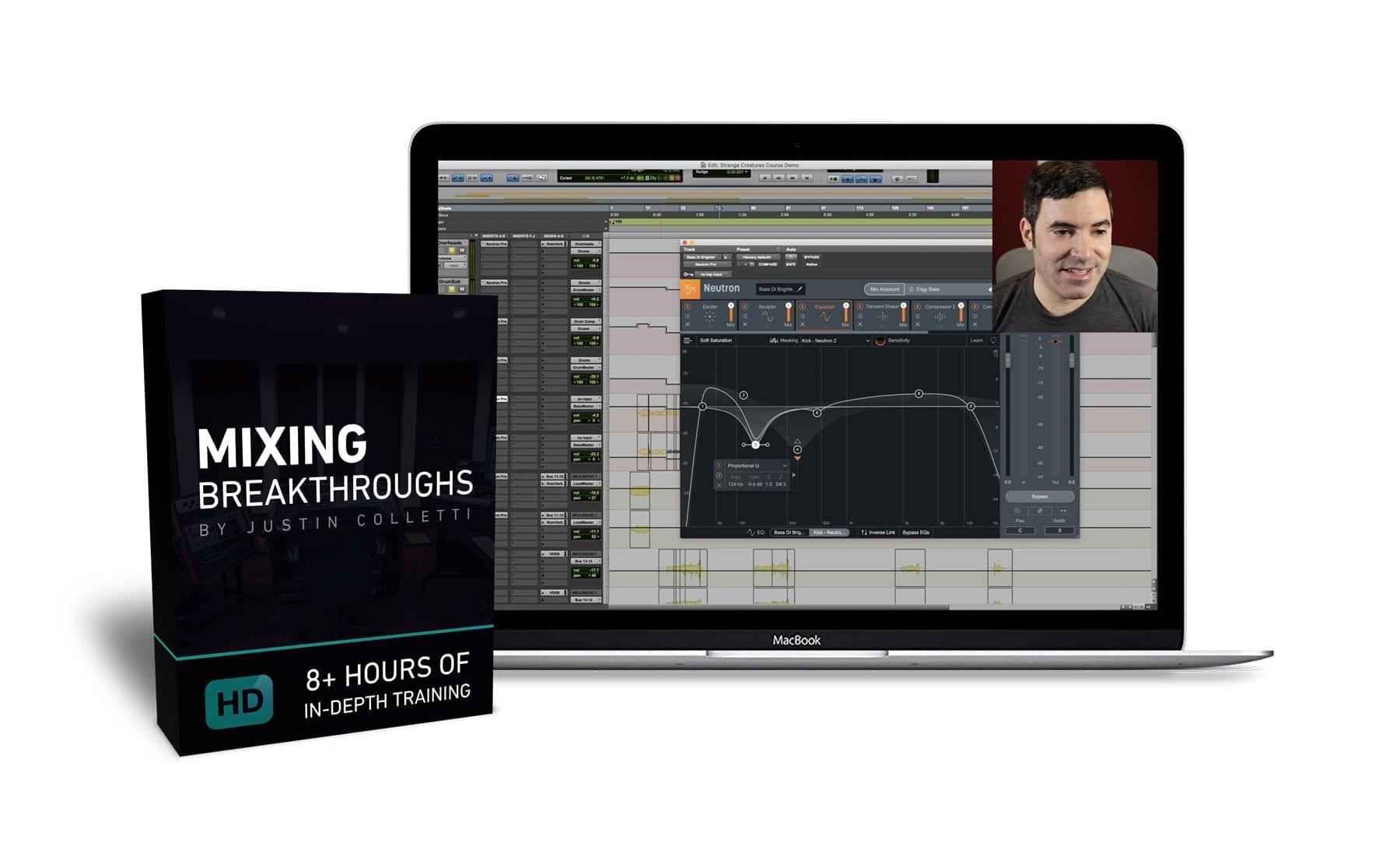 Mixing Breakthroughs box and laptop