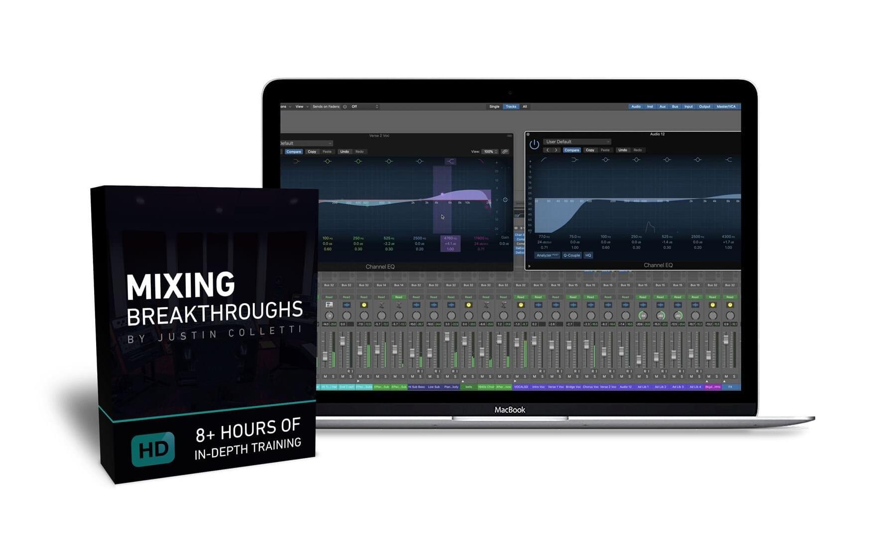 Mixing Breakthroughs box and laptop